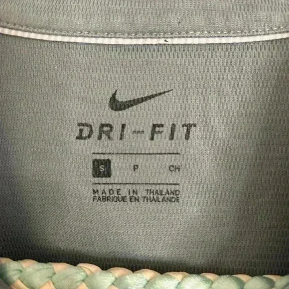 Men’s Nike Dri  Fit Collared Shirt in Grey/Blue Size S - Picture 5 of 8